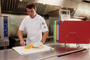 San Jamar Cutting Board, Co-Polymer, White, 12" Length, 18" Width, 1/2" Thickness - CBG121812WHGR