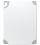 San Jamar Cutting Board, Co-Polymer, White, 12" Length, 18" Width, 1/2" Thickness - CBG121812WHGR