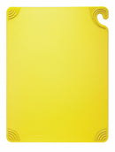 San Jamar Cutting Board, Co-Polymer, Yellow, 15" Length, 20" Width, 1/2" Thickness - CBG152012YL