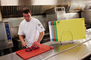San Jamar Cutting Board, Co-Polymer, Yellow, 15" Length, 20" Width, 1/2" Thickness - CBG152012YL