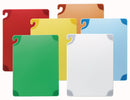 San Jamar Cutting Board Set, Co-Polymer, Blue, Brown, Green, Red, White, Yellow, 18" Length, 24" Width - CBG1824KCGR