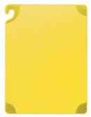 San Jamar Cutting Board, Co-Polymer, Yellow, 18" Length, 24" Width, 1/2" Thickness - CBG182412YL