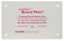 San Jamar Cutting Board Mat, Rubber, White, 16" Length, 22" Width, 1/8" Thickness - CBM1622