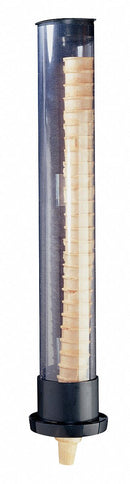 San Jamar Ice Cream Cone Dispenser, Wall Mount, Holds Cake, Sugar, and Waffle Cones, 30 5/8" H x 6" Dia. - IC2200SM