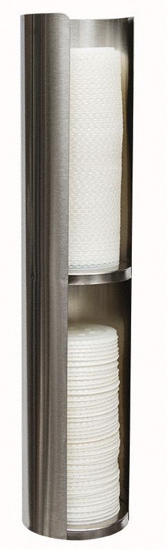 San Jamar Countertop-Mount Lid Dispenser, Holds 24 to 46 oz Lids - L3502GR