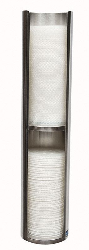 San Jamar Countertop-Mount Lid Dispenser, Holds 24 to 46 oz Lids - L3502GR