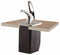 San Jamar Condiment Pump with Box, Chrome - P4100