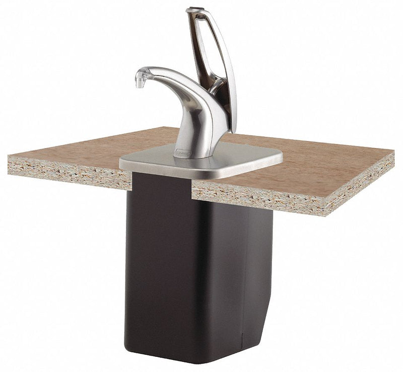 San Jamar Condiment Pump with Box, Chrome - P4100