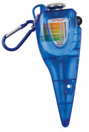 San Jamar Quaternary Tester with Thermometer, Plastic, 6" x 2 1/2" x 1" - SFC1200QTGR