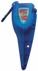 San Jamar Chlorine Tester with Thermometer, Plastic, 6" x 2 1/2" x 1" - SFC1200CL