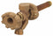 Woodford 4 inL Brass Frost Proof Sillcock, Die Cast Aluminum Handle, Solder Cup or MNPT - 19CP-4
