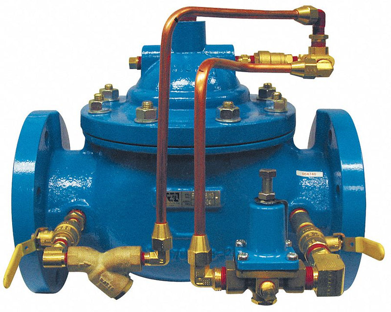 Watts Flanged Single Chamber Pressure Reducing Control Valve, 6 in Pipe Size - 115-6 FL