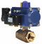 Dynaquip 1 in Double Acting Pneumatic Actuated Ball Valve, 2-Piece - PHH25ATDA052A