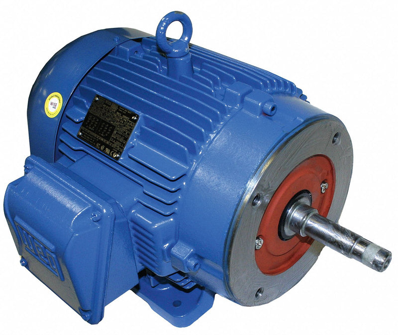 WEG 5 HP Close-Coupled Pump Motor,3-Phase,1755 Nameplate RPM,208-230/460 Voltage,184JM - 00518ET3E184JM-W22