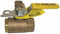 Apollo Ball Valve, Bronze, Inline, 2-Piece, Pipe Size 3/4 in, Connection Type FNPT x FNPT - 75-104-41