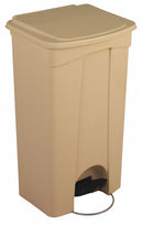 Tough Guy 23 gal Rectangular Step Can, Plastic, Beige - 6GAK1