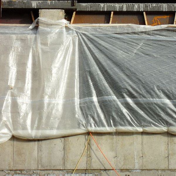 Americover Plastic Sheeting Roll, 100 ft Length, 12 ft Width, Polyester String Reinforced Polyethylene - DS212