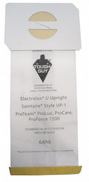 Tough Guy Vacuum Bag, Paper, 2-Ply, Standard Bag Filtration Type, For Vacuum Type Upright Vacuum - 6JEN8