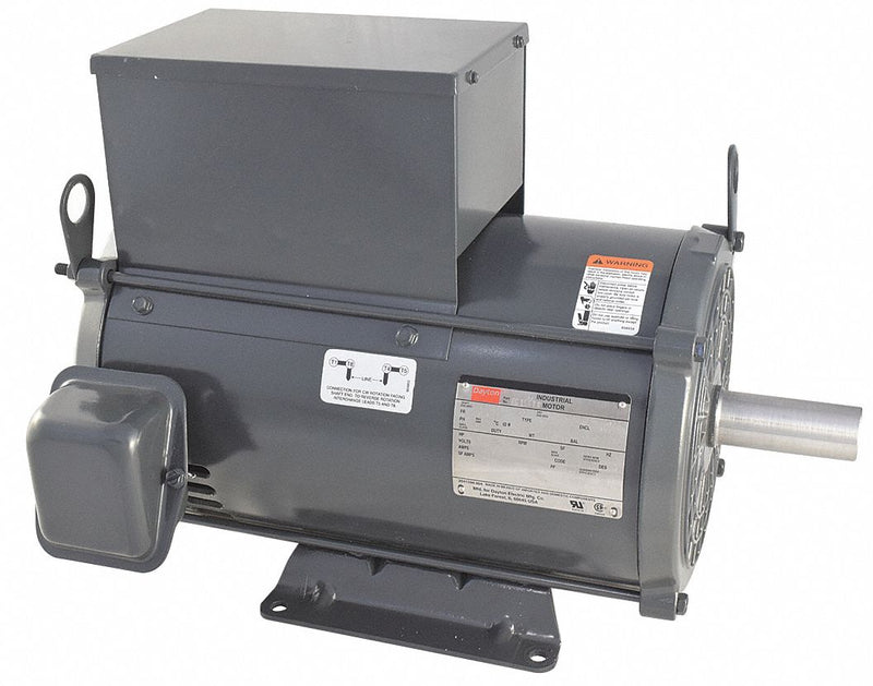 Dayton 10 HP, General Purpose Motor, Capacitor-Start/Run, 1740 Nameplate RPM, 230 Voltage, 215T Frame - 6K100