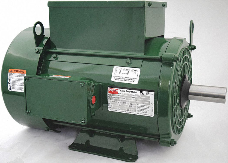 Dayton 5 HP High Torque Farm Duty Motor,Capacitor-Start/Run,1730 Nameplate RPM,230 Voltage,Frame 213T - 6K130