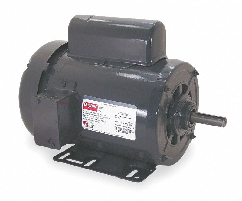 Dayton 1/2 HP 50 Hz Motor,Capacitor-Start,1425 Nameplate RPM,110/220 Voltage,Frame 56 - 6K408BB