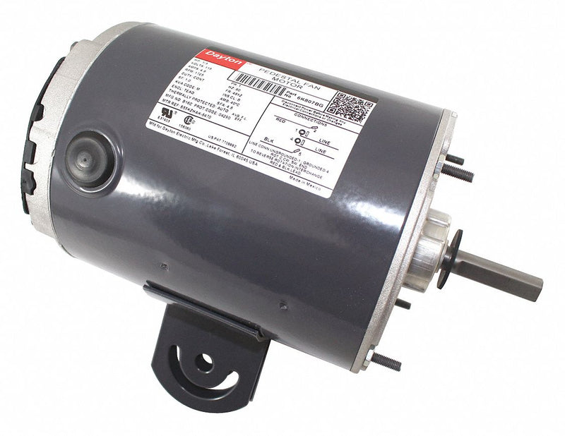 Dayton 1/3 HP Pedestal Fan Motor, Split-Phase, 1725 Nameplate RPM,115 Voltage, Frame 48YZ - 6K807