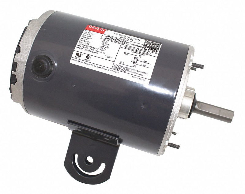 Dayton 1/2 HP Pedestal Fan Motor, Split-Phase, 1725 Nameplate RPM,115 Voltage, Frame 48YZ - 6K809BG