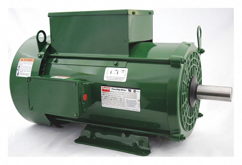 Dayton 7-1/2 HP High Torque Farm Duty Motor,Capacitor-Start/Run,1740 Nameplate RPM,230 Voltage - 6K969
