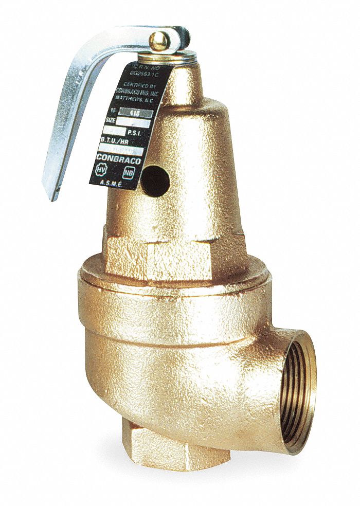 Apollo Bronze Safety Relief Valve, FNPT Inlet Type, FNPT Outlet Type - 1060615