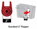 Korky Flapper, Fits Brand Universal Fit, For Use with Series Universal Fit, Toilets, Gravity Tanks - 2001TP