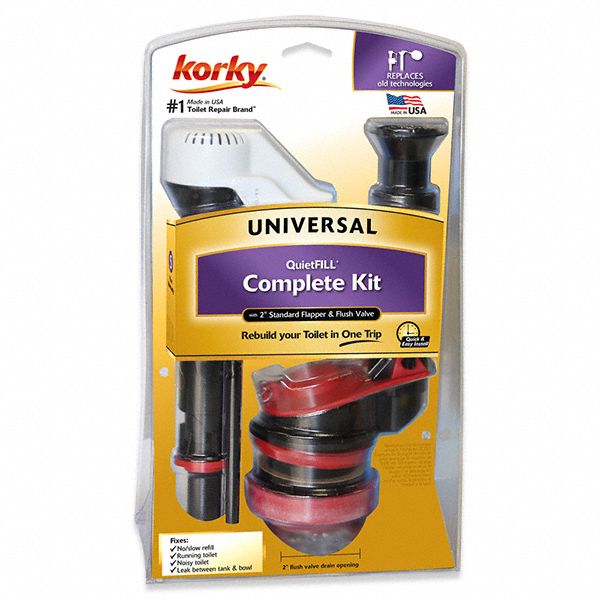 Korky Flapper, Fits Brand Universal Fit, For Use with Series Universal Fit, Toilets, Gravity Tanks - 4010PK