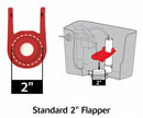 Korky Flapper, Fits Brand Kohler(R), For Use with Series Kohler(R), Toilets, Gravity Tanks - 2010BP