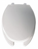 Bemis Elongated, Standard Toilet Seat Type, Open Front Type, Includes Cover Yes, White - GR7650TJ