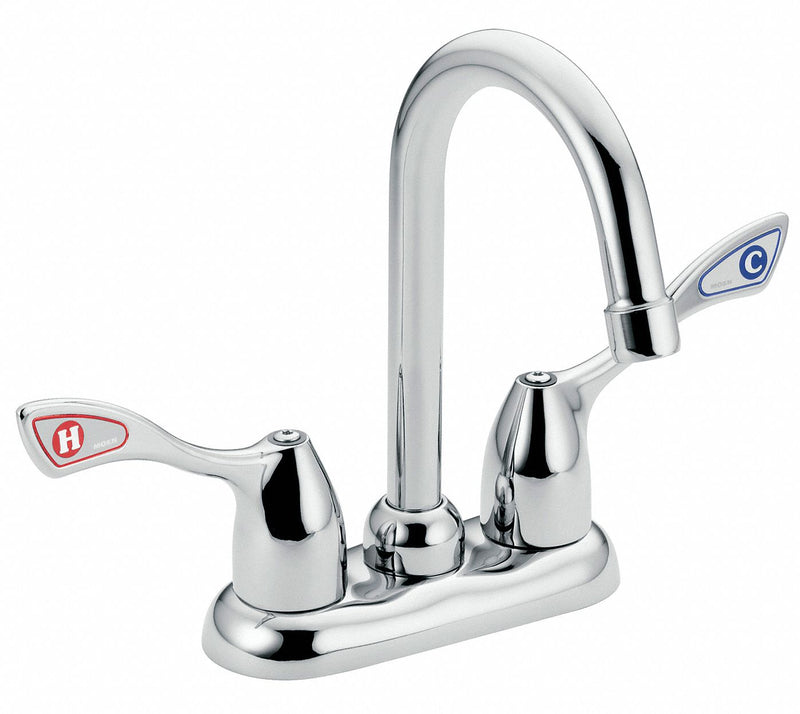 Moen Chrome, Gooseneck, Bar Faucet, Manual Faucet Activation, 1.2 gpm - 8948