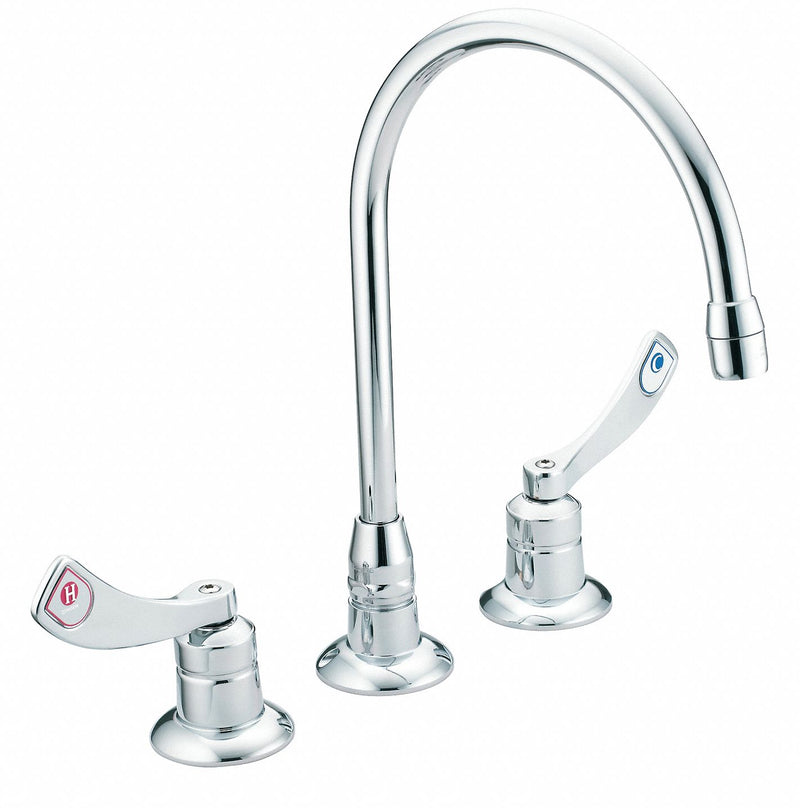 Moen Chrome, Gooseneck, Bar Faucet, Manual Faucet Activation, 2.20 gpm - 8225