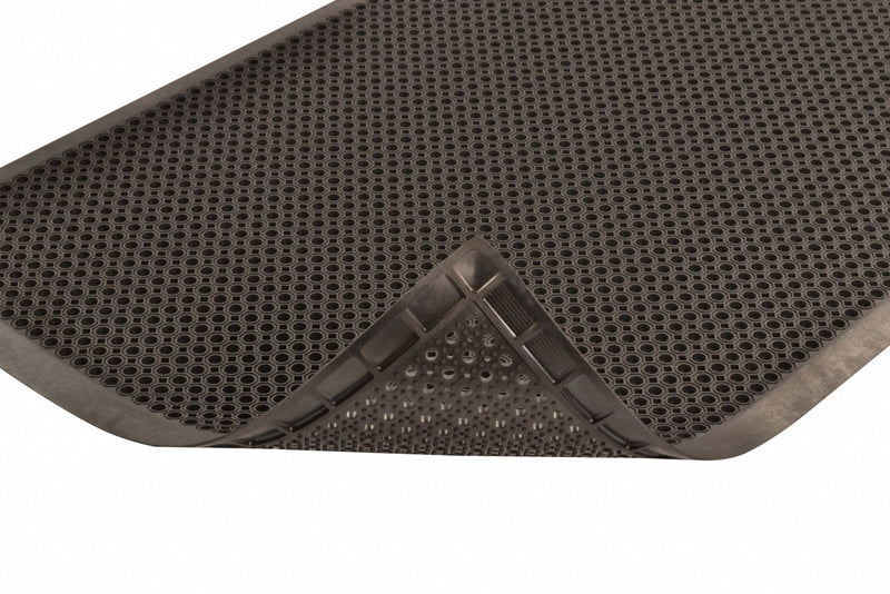 Notrax Outdoor Entrance Mat, 6 ft L, 4 ft W, 1/2 in Thick, Rectangle, Black - 599S0046BL