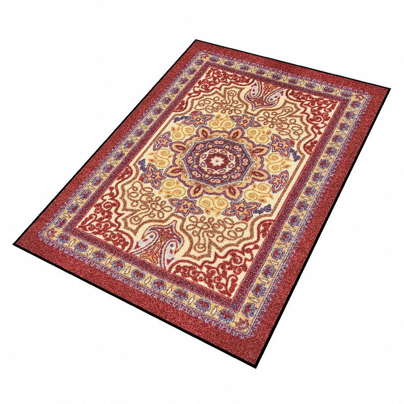 Notrax 170S0058BD - Carpeted Entrance Mat Burgundy 5ft.x8ft.