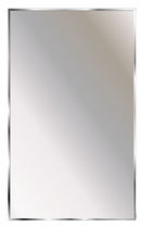 Ketcham Washroom Mirror, Theftproof, Channel Framed, Height (In.) 22 in, Width (In.) 16 in - TPM-1622