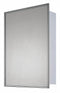 Ketcham Mirror, Stainless Steel, Height (In.) 14 in, Width (In.) 10 in - SSF-1014