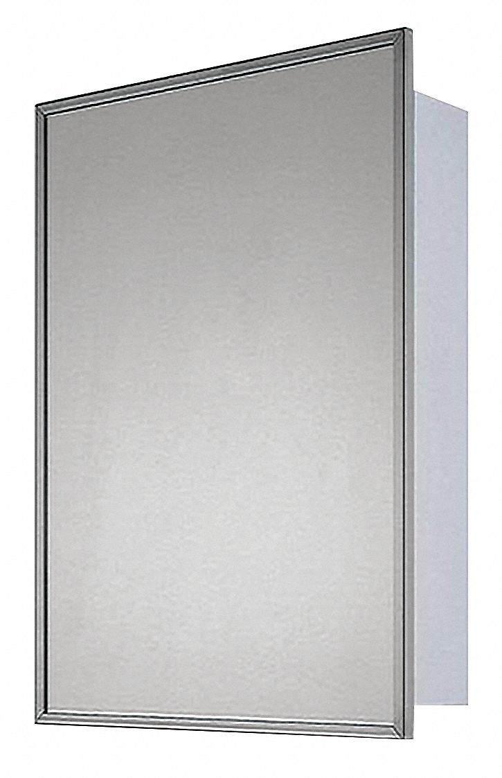 Ketcham Mirror, Stainless Steel, Height (In.) 14 in, Width (In.) 10 in - SSF-1014