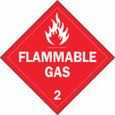 Brady DOT Container Placard, Container Label/Placard Type Hazardous Class, Hazard Class Class 2 (Gases) - 63442