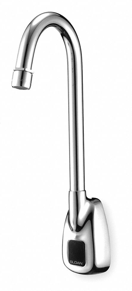 Sloan Chrome, Gooseneck, Bathroom Sink Faucet, Motion Sensor Faucet Activation, 2.2 gpm - ETF500-P