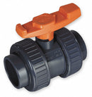 Georg Fischer Ball Valve, PVC, Inline True Union, 2-Piece, Pipe Size 1 1/4 in - 161375020