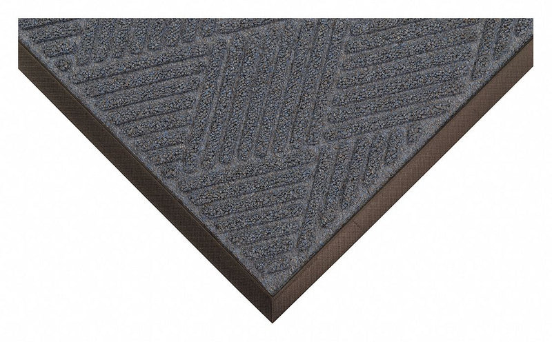 Condor Indoor Entrance Mat, 3 ft L, 24 in W, 3/8 in Thick, Rectangle, Blue - 8LXJ1