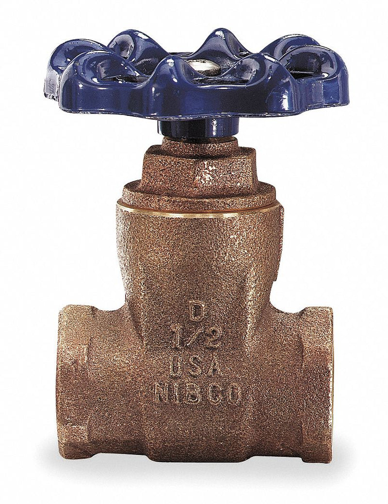 Nibco Gate Valve, Bronze, FNPT Connection Type, Pipe Size - Valves 1 1/4 in - T29 11/4