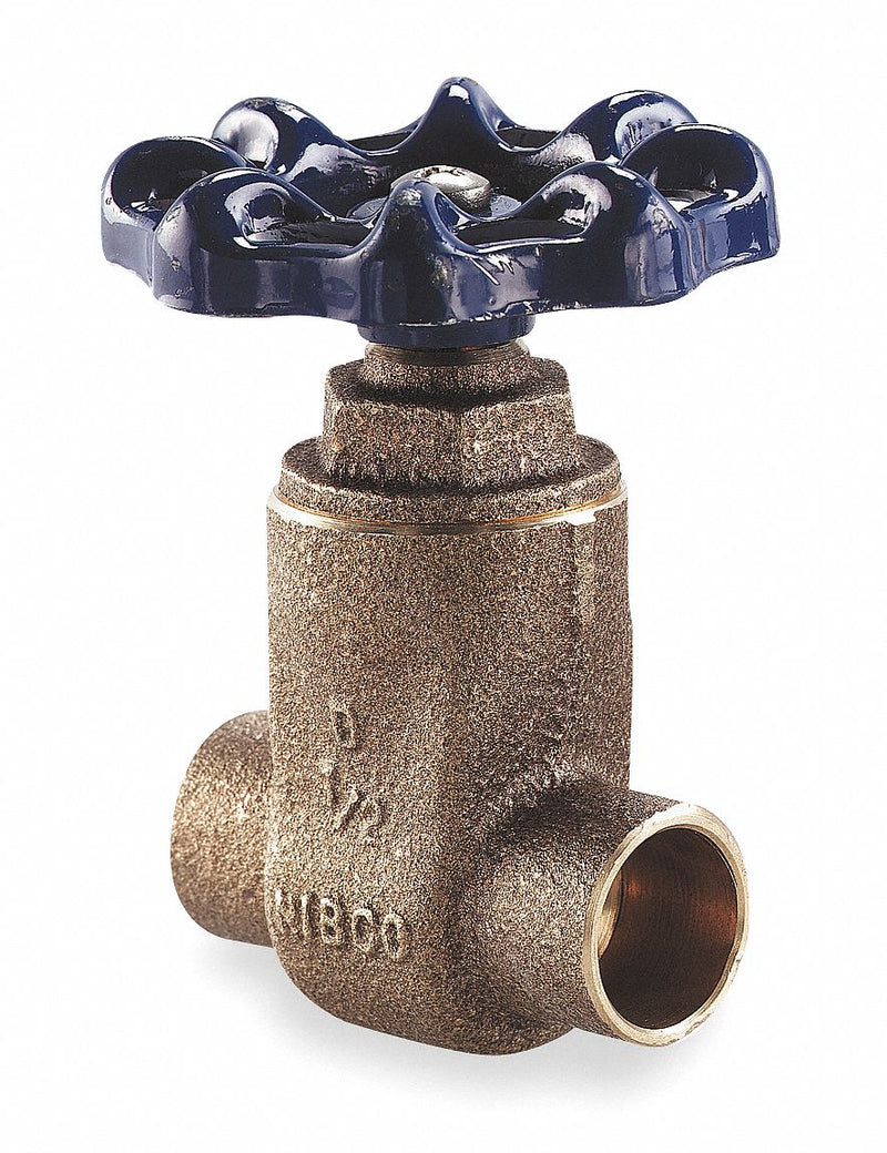 Nibco Gate Valve, Bronze, Solder Connection Type, Pipe Size - Valves 1 1/4 in - S29 1 1/4