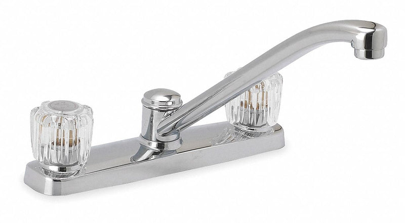 Trident Chrome, Straight, Kitchen Sink Faucet, Manual Faucet Activation, 1.80 gpm - 5DJD5