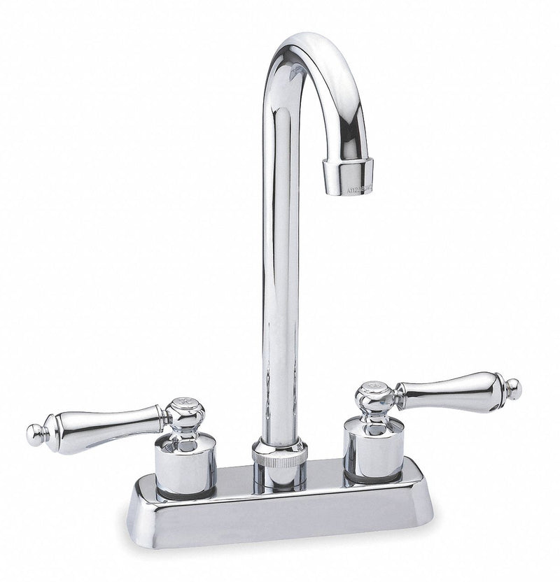 Trident Chrome, Gooseneck, Bathroom Sink Faucet, Manual Faucet Activation, 1.80 gpm - 5DJD6