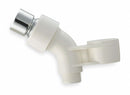Trident Shower Head Mount, White Finish, For Use With Universal Fit, 1/2" Connection - 6PE19