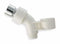 Trident Shower Head Mount, White Finish, For Use With Universal Fit, 1/2" Connection - 6PE19